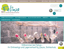 Tablet Screenshot of feliwa.de